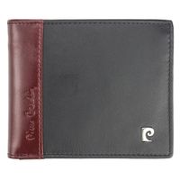 Portfel męski skórzany PIERRE CARDIN TILAK30 8824 Czarno Czerwony