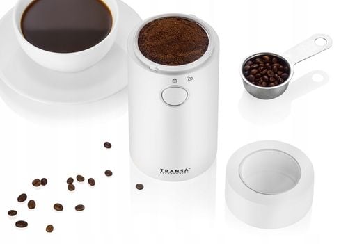 MŁYNEK do mielenia kawy elektryczny OSTRZA ZE STALI NIERDZEWNEJ BIAŁY na Arena.pl