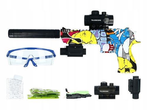 PISTOLET NA KULKI ŻELOWE KARABIN AUTOMATYCZNY AUTOMAT AKUMULATOR ŁADOWARKA na Arena.pl