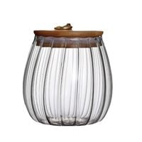 cukiernica,pojemnik z falowanymi ściankami ryflowana 700 ml 1szt szk71