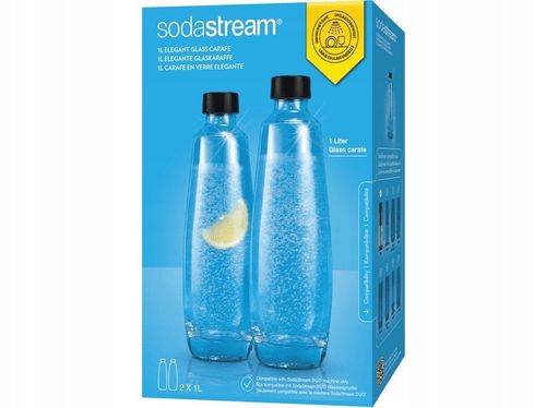 SODASTREAM SZKLANA BUTELKA KARAFKA 2x1L DO SATURATORA DUO ZESTAW na Arena.pl