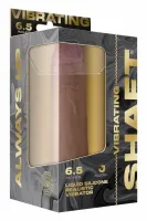 shaft model j 6.5" pine - wibrująca maszyna intymna flexiskin, pilot
