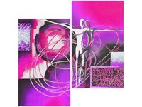 60X60CM TAŃCZĄCE POSTACIE FIOLECIE DWU OBRAZ ŚCIAN