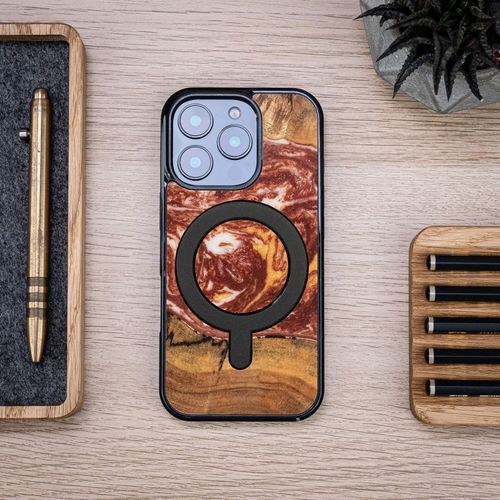Etui Bewood Unique do iPhone 16 Pro - Planets - Mars z MagSafe na Arena.pl