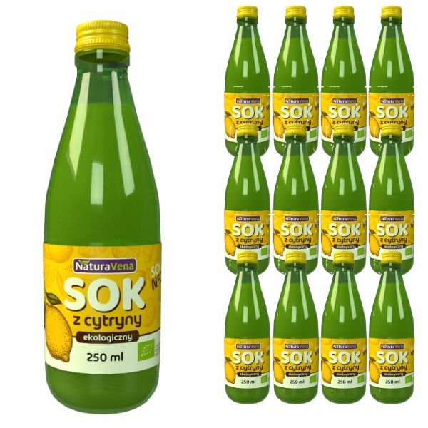12x Sok z cytryn BIO 250ml zdjęcie 1