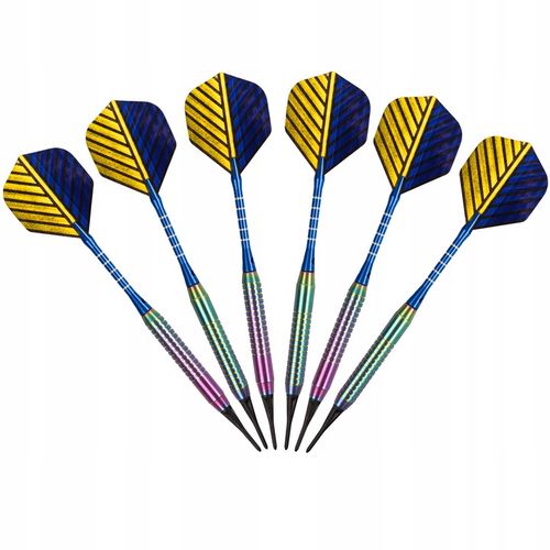 Matepro DUŻY ELEGANCKI ZESTAW RZUTKI LOTKI DART SOFT TIPS ALUMINIUM na Arena.pl