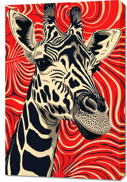 Obraz 60x90cm Wzrok Żyrafy zdjęcie 1