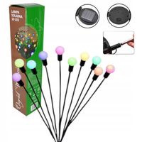 Kulki ozdobne solarne 10 LED kuleczki ozdoba ogrodowa multi wbijane ogrodu