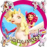 OPŁATEK NA TORT 30CM - MIA I JA AND ME BAJKA + IMIĘ + GRATIS! 24CM 26CM