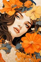 Plakat 53x81cm Kwiatowa Esencja