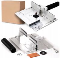 PŁYTA BLAT ALUMINIOWY DO STOŁU FREZARKI Z PROWADNICĄ PŁYTKA ALUMINIOWA