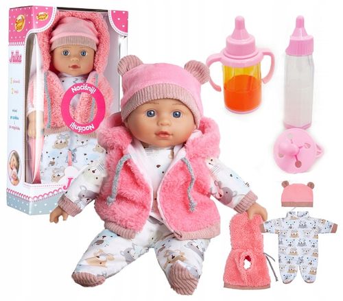 Lalka bobas jak żywa mówi interaktywna śpiewa uczy bajki 2 języki duża na Arena.pl