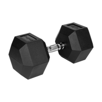 Hantel żeliwny gumowany sztangielka hantla HEX 32,5 kg Rebel hexagonalne