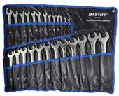 Klucze płasko-oczkowe 25-el. 6-32mm warsztatowe zestaw kluczy płaskie W-wa