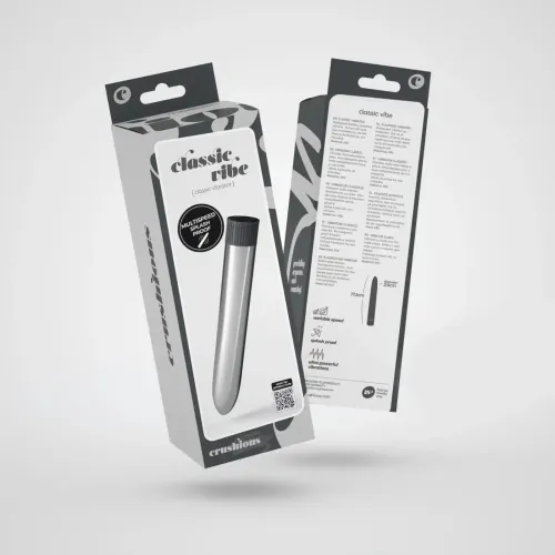 CRUSHIOUS CLASSIC VIBE VIBRATOR SILVER na Arena.pl