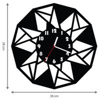 ZEGAR ŚCIENNY GEOMETRIA 38cm M 107.10