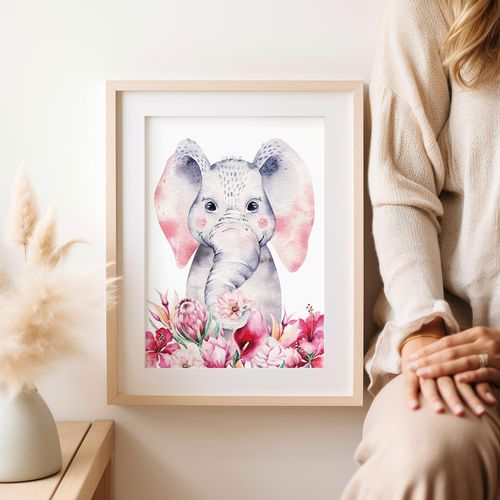 Plakat do pokoju dziecka słoń 30x40 cm na Arena.pl
