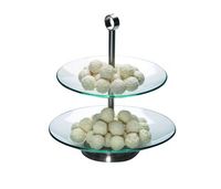 PATERA SZKLANA AMBITION LEILA DWUPOZIOMOWA 25 CM