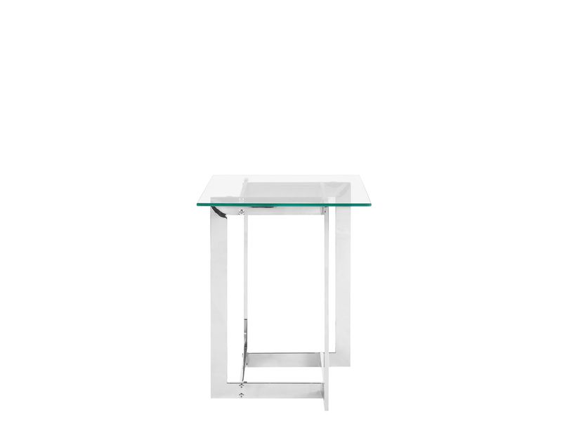 Stolik szklany srebrny CRYSTAL zdjęcie 3