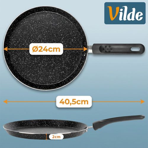 Patelnia do naleśników granitowa BASIC LINE 24 cm na Arena.pl