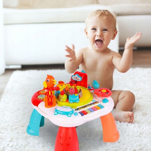 STOLIK EDUKACYJNY INTERAKTYWNY PIANINKO CIUCHCIA PIANINKO BĘBENEK PTASZEK na Arena.pl