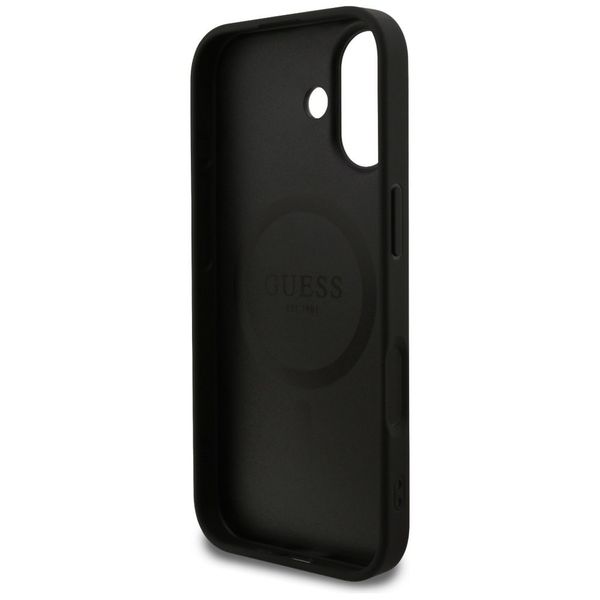 Etui Guess Grained Ring MagSafe do iPhone 17 czarny zdjęcie 7