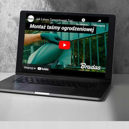 Taśma ogrodzeniowa brązowa 19 cm x 35 m OSŁONA NA OGRODZENIE PANELOWE PŁOT na Arena.pl