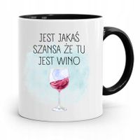 Kubek Czarny Dla Dziewczyny Jest Jakaś Szansa Z Nadrukiem Ze Zdjęciem