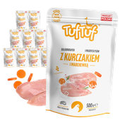 KARMA DLA PSA – MOKRA KARMA SASZETKA KURCZAK MARCHEWKA 10x500g | TufTuf