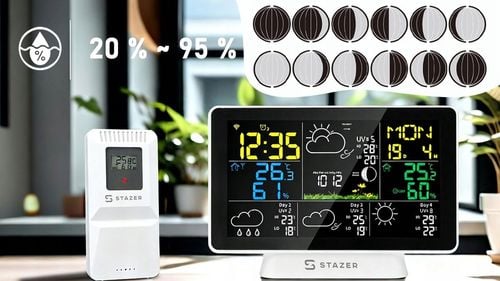 Stacja pogodowa pogody termometr higrometr barometr budzik smart WiFi na Arena.pl