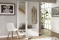 Garderoba z lustrem BIS, wysuwany wieszak JM