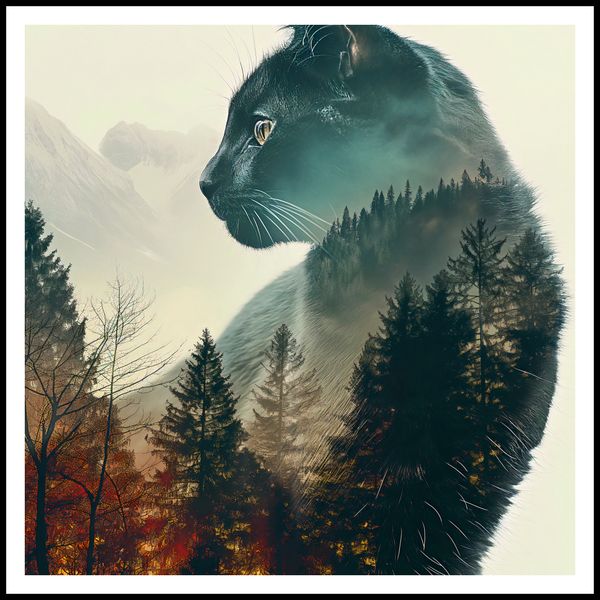 Plakat 90x90cm Koci Duch Lasu zdjęcie 3
