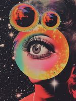 Plakat 30x40cm Oko w Kosmosie