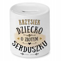 Skarbonka 330 Ml Dla Krzyśka Syna Dziecka Prezent Z Nadrukiem Ze Zdjęciem