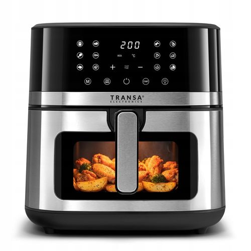 FRYTKOWNICA BEZTŁUSZCZOWA INOX 8L 2200W PODŚWIETLENIE LED 12 PROGRAMÓW na Arena.pl