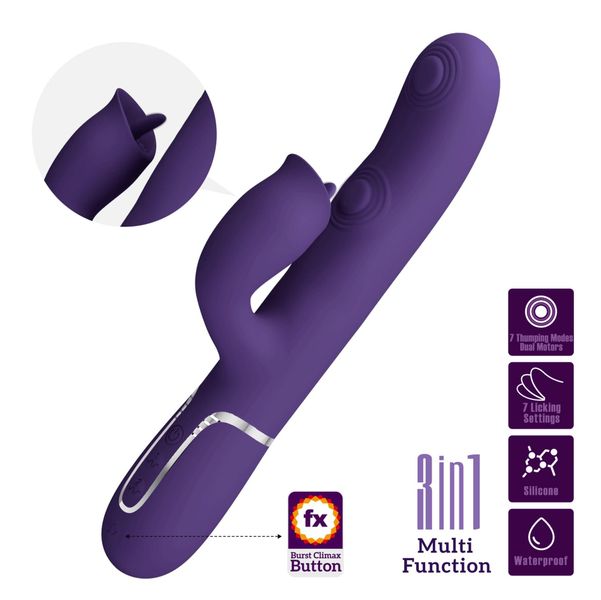 Pretty Love - Gigi Dark Purple, 7 Thumping Functions 7 Licking Modes zdjęcie 2