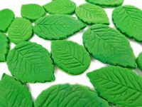 Ozdoba na tort liście listki róża 30 szt.