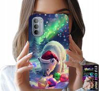 ETUI DO MOTOROLA G31 / G41 - ŚWIĄTECZNY NIEDŹWIEDŹ BOMBKI CASE +FOLIA