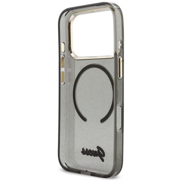 etui guess iml glitters script strap     magsafe do iphone 17 pro czarny zdjęcie 7