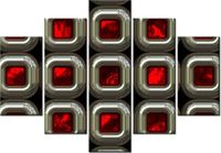 105CM 150CM OBRAZ 5 ELEM CZERWONE LUKSWERY DRUK