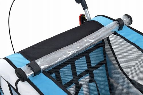 PRZYCZEPKA ROWEROWA PRO Z AMORTYZACJĄ 3w1 + OŚWIETLENIE LED na Arena.pl