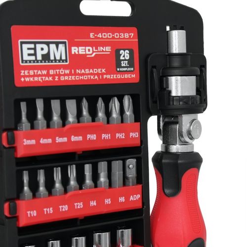 zestaw bitów i nasadek red line  26 szt. - e-400-0387 na Arena.pl