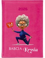 KALENDARZ A4 2026 DZIENNY terminarz z nadrukiem UV PREZENT DLA BABCI