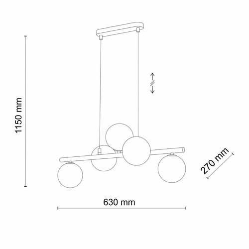 lampa wisząca estera gold 4549 tk lighting na Arena.pl