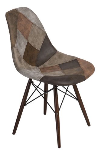 Krzesło P016W patchwork beż - brąz/ dark D2 na Arena.pl