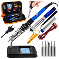 LUTOWNICA PRECYZYJNA KOLBOWA 80W ZESTAW LUTOWNICZY ODSYSACZ ETUI 15 EL