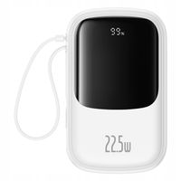 Powerbank Baseus Qpow Pro+ 20000mAh 22.5W z wbudowanym kablem USB-C i wyświ