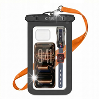TECH-PROTECT UWC9 UNIVERSAL WATERPROOF CASE 8.9 INCH BLACK/ORANGE