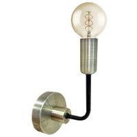 Industrialny kinkiet ścienny SAGA 21-01313 retro do sypialni czarny patyna