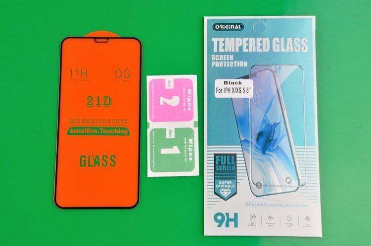 Szkło Hartowane 21D do Apple iPhone X / XS czarny zdjęcie 3